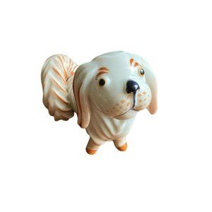 Metzler Ortloff Figurine Pekingese Dog Bosse Germany Porcelain Art Deco Rare